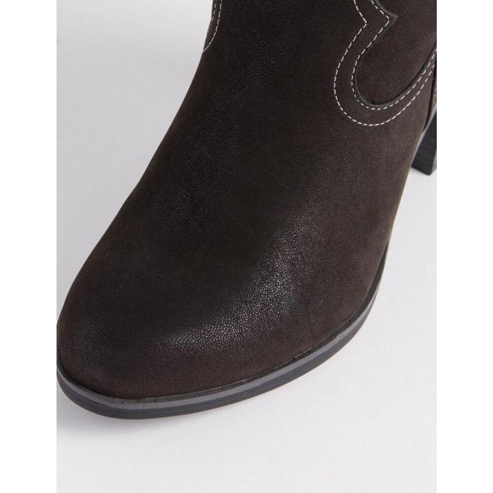 NWT TORRID Tall Shaft Heeled Western Boot Black Size 6 Wide Calf Country - Picture 4 of 16